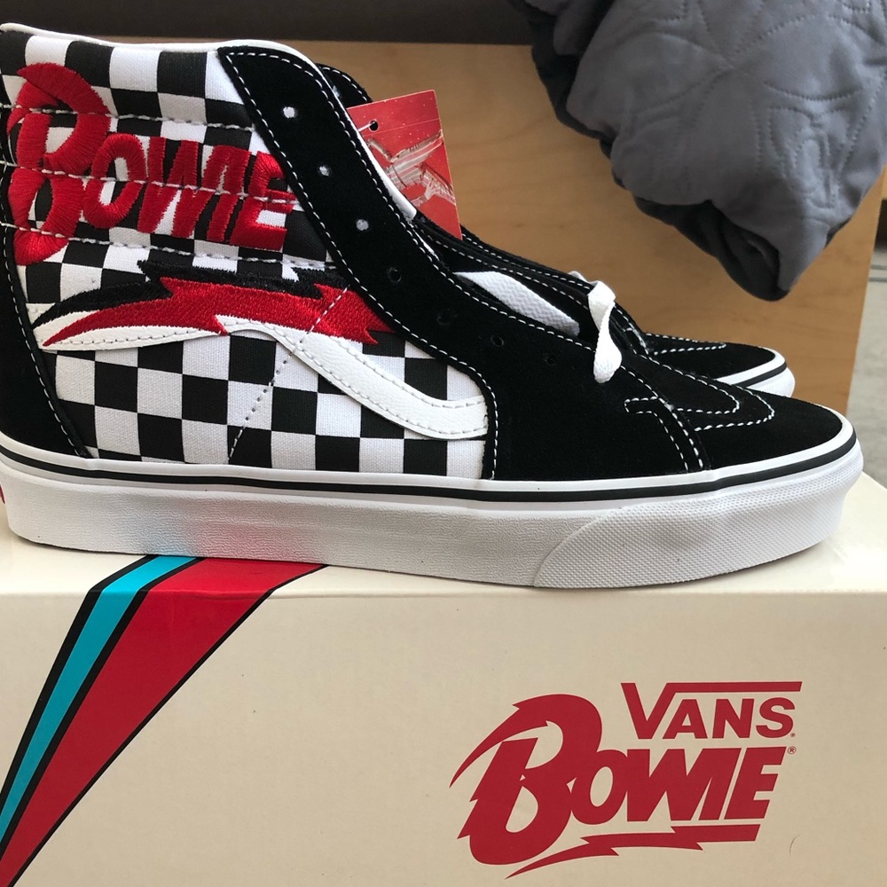 Vans David Bowie Sk8-Hi Checkerboard shoes